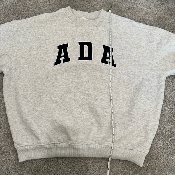 Adanola ADA Oversized Sweatshirt Light Grey Melange Size Small - Picture 8 of 9
